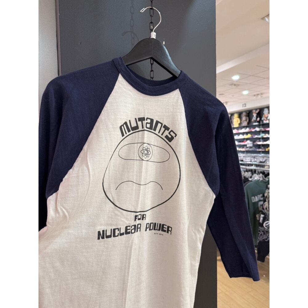 70s Mutants for Nuclear Power True Vintage Collegiate Pacific Raglan Tee Shirt
